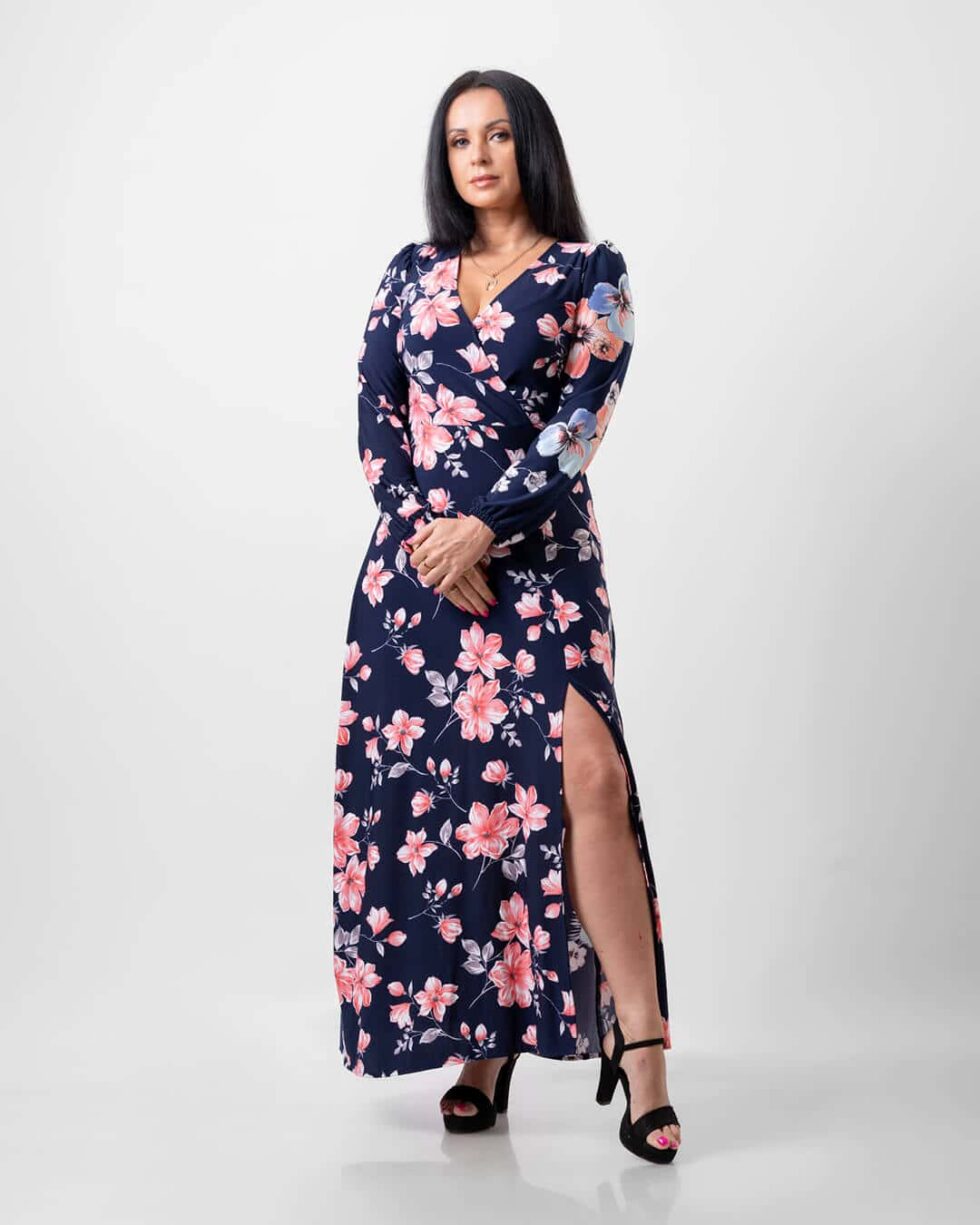 Dark Blue Floral Luxe - Kathyusha Dark Blue Floral Luxe