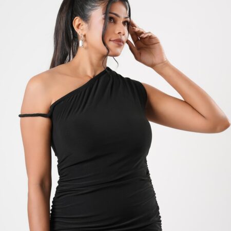 One Shoulder Twist Luxe