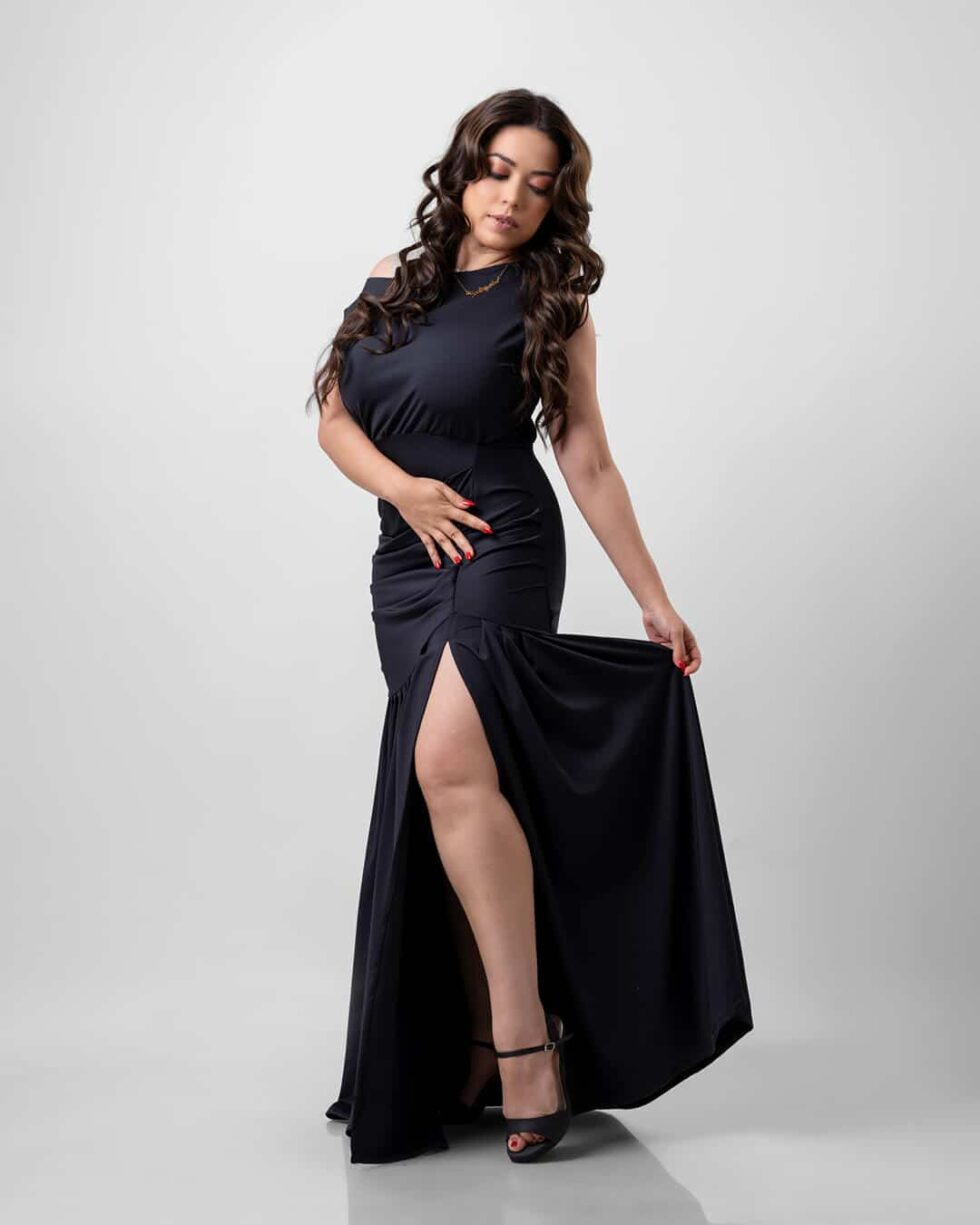 Zeela Luxe Black Dress - Kathyusha Zeela Luxe Black Dress