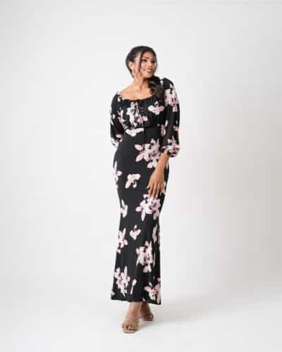 Black Floral Bloom Luxe