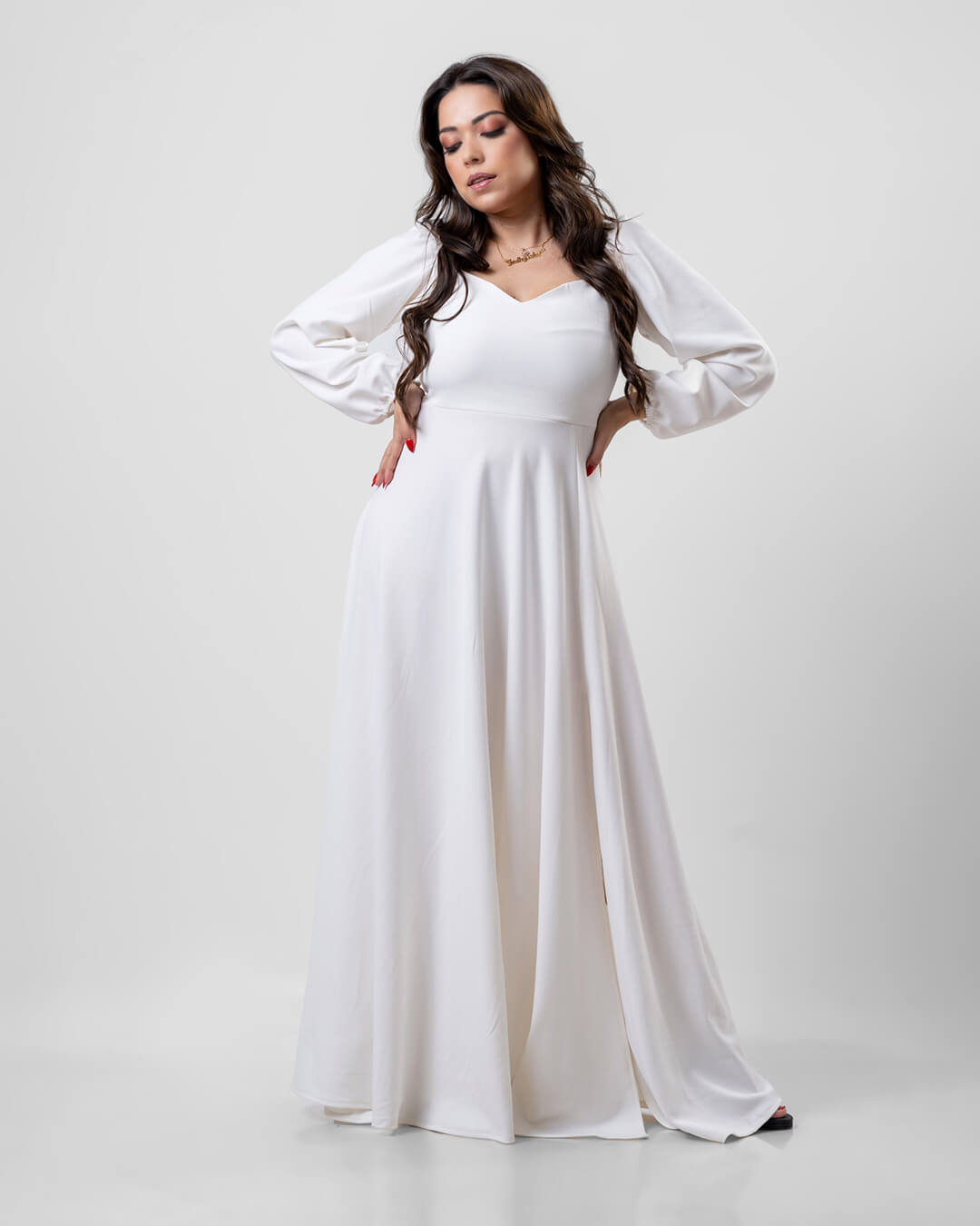 White Luxury Princess Dress