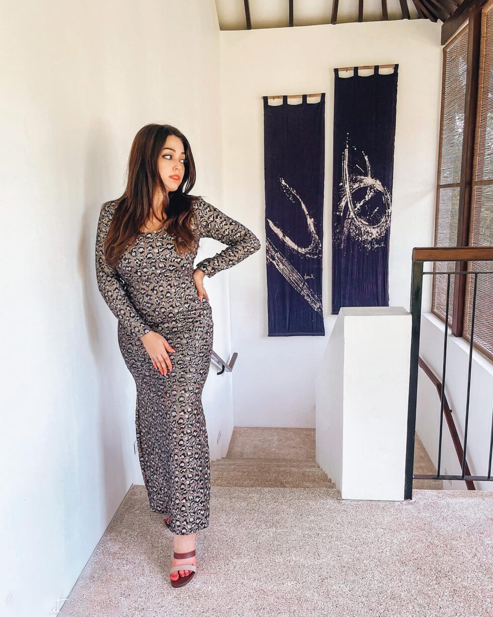 Leopard Sequin Luxe Dress