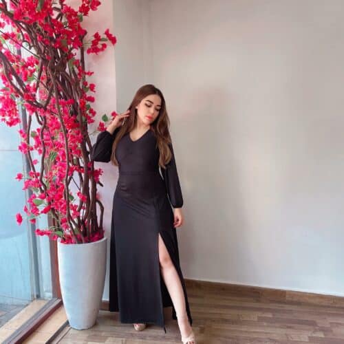 Black Luxe Eveningwear Dress