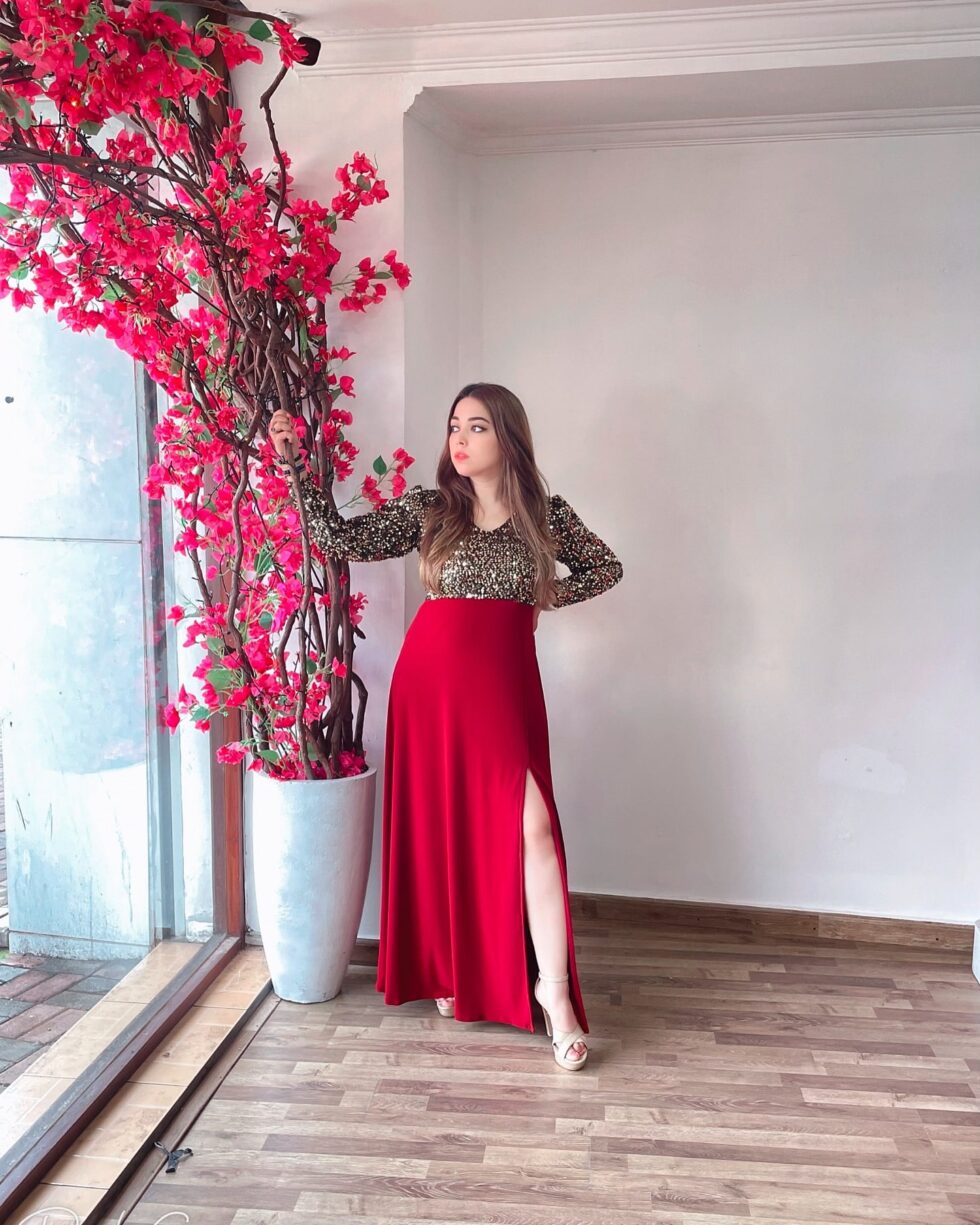 Red and Gold Two Tone - Kathyusha Red and Gold Two Tone