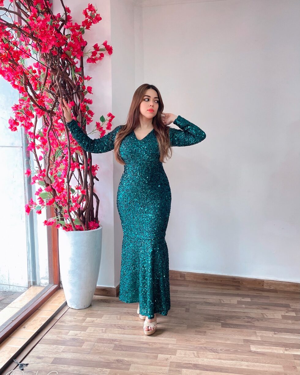 Emerald Green Sequin Luxe - Kathyusha Emerald Green Sequin Luxe