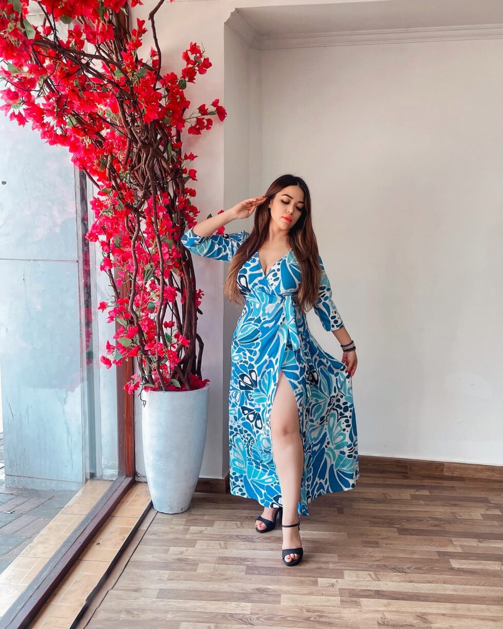 Butterly Blue Wrap - Kathyusha Butterly Blue Wrap