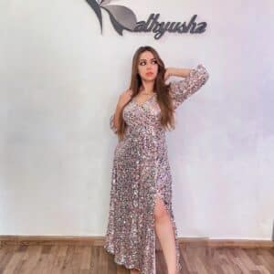 Fairy Sequin Luxe Dress with Slit