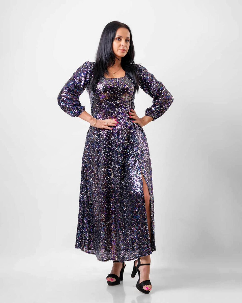 Purple Sequin Luxe - Kathyusha Purple Sequin Luxe