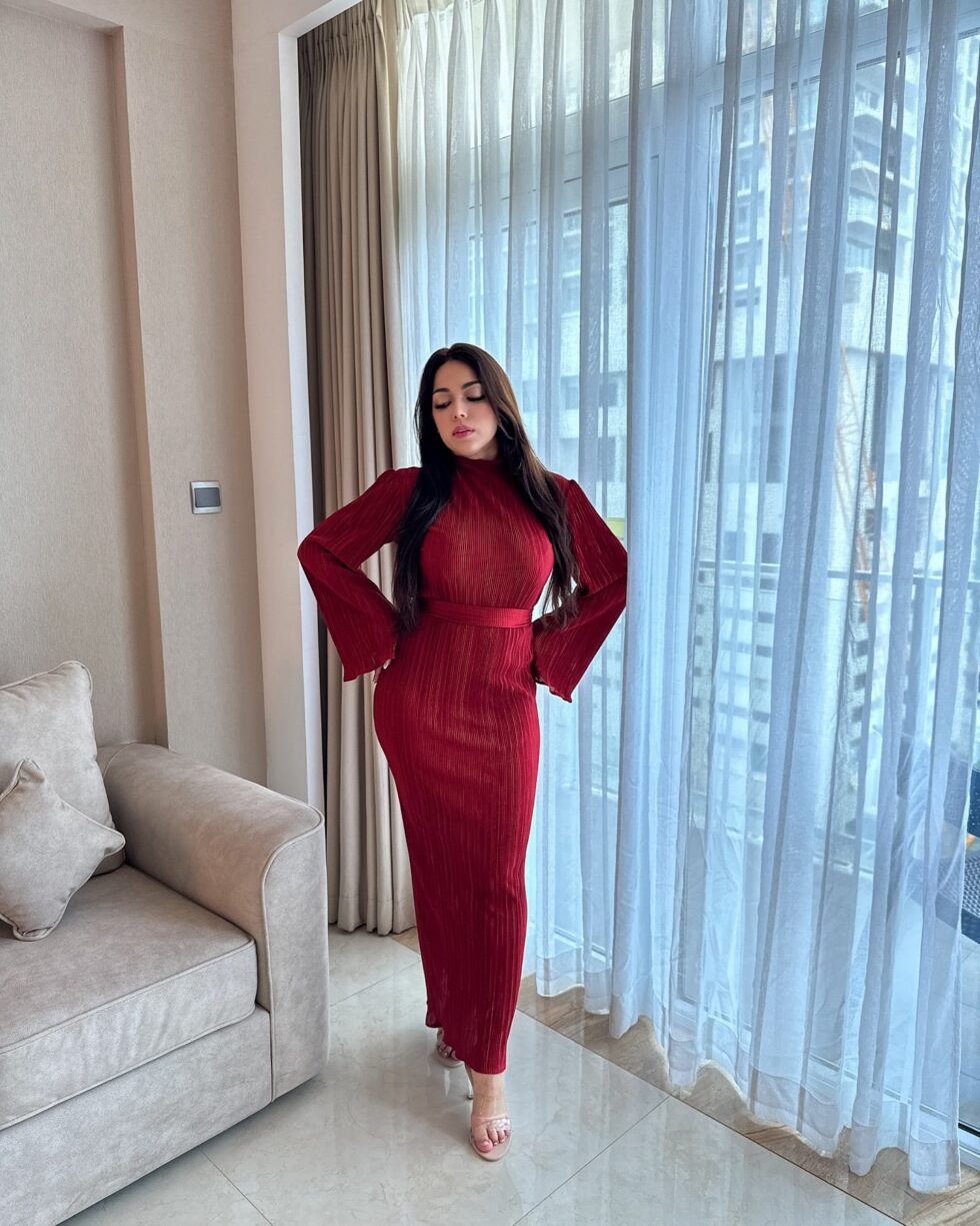 Premium Red Kimono Luxe - Kathyusha Premium Red Kimono Luxe