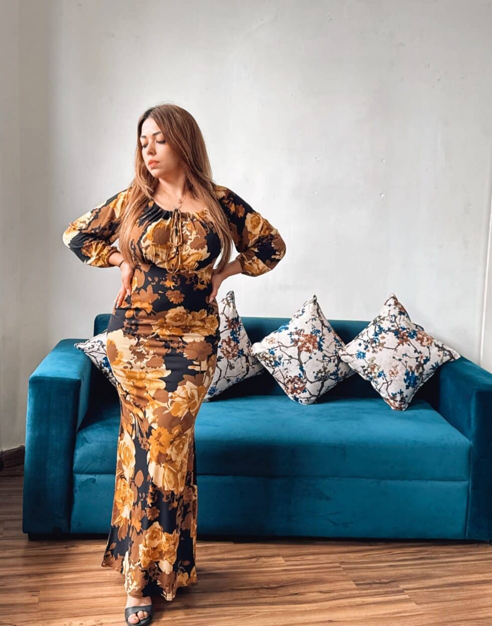 Full Bloom Floral Printed Dresses