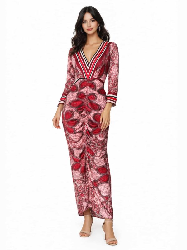 Kiera Limited Edition Designer Red Luxe Dress