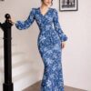 Florence Blue Floral Two Piece 99