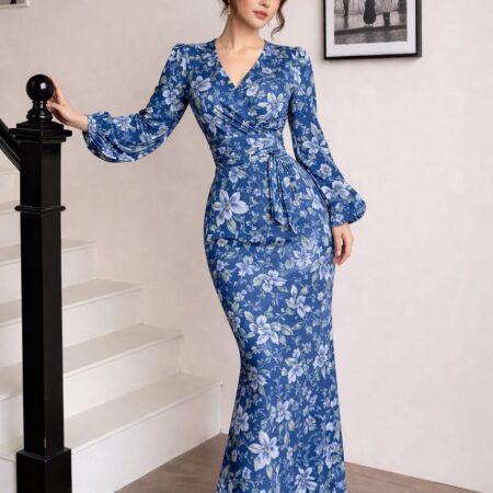 Florence Blue Floral Two Piece 99