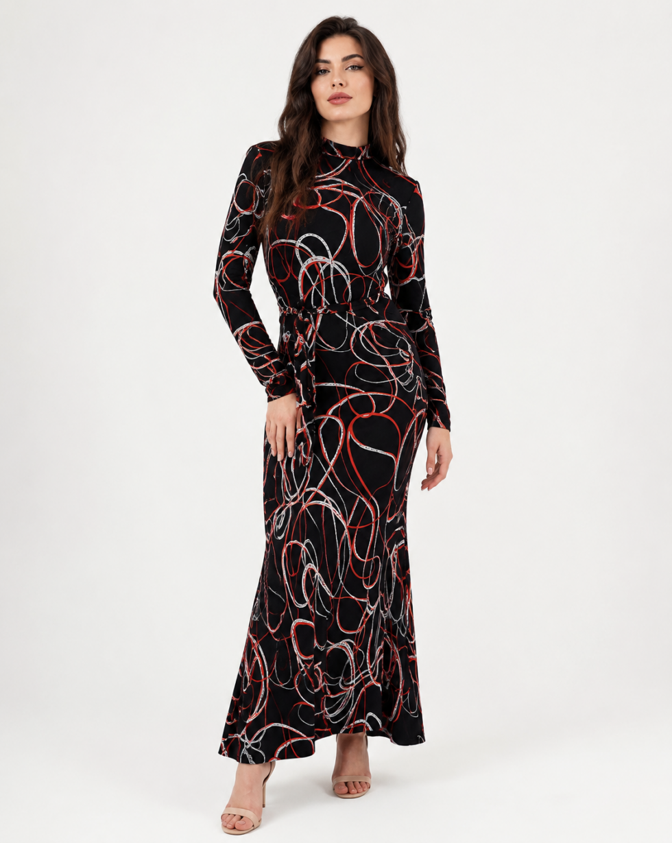 Highneck Designer Print Luxe