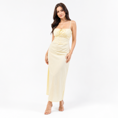 Odessa Yellow Crossback Dress