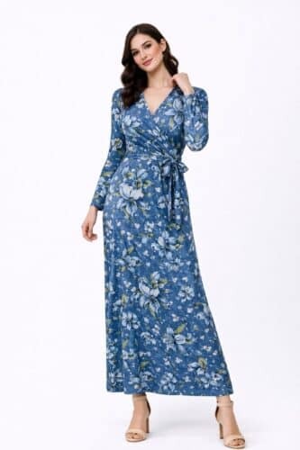 Floral Denim Print Luxe