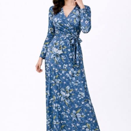 Floral Denim Print Luxe