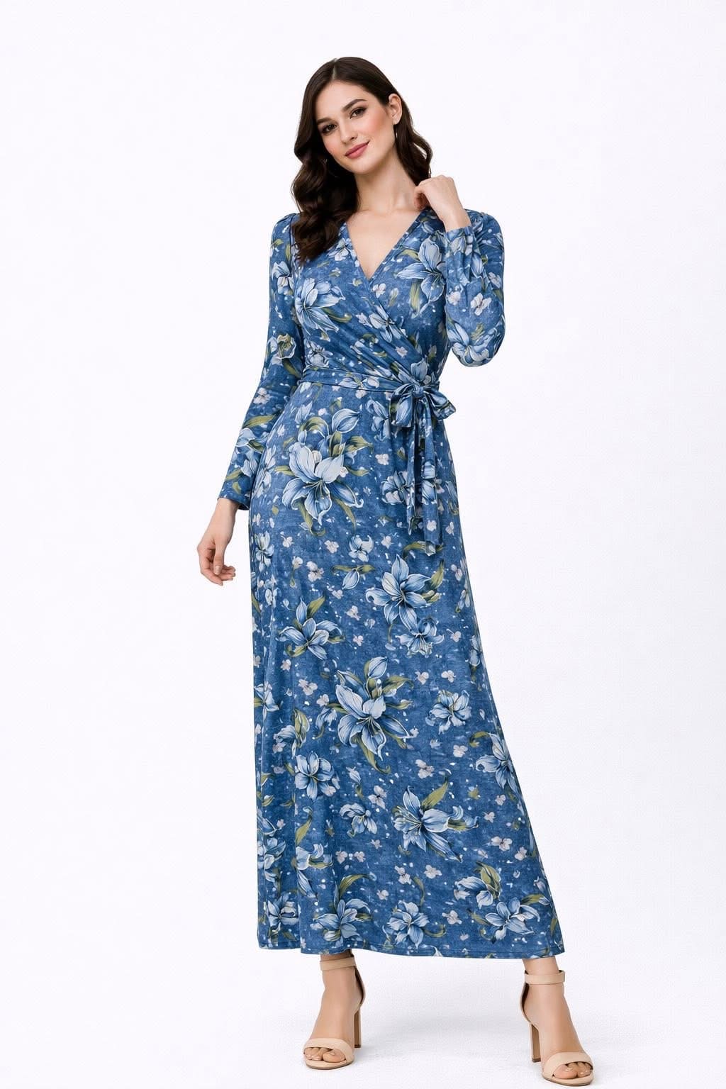 Floral Denim Print Luxe